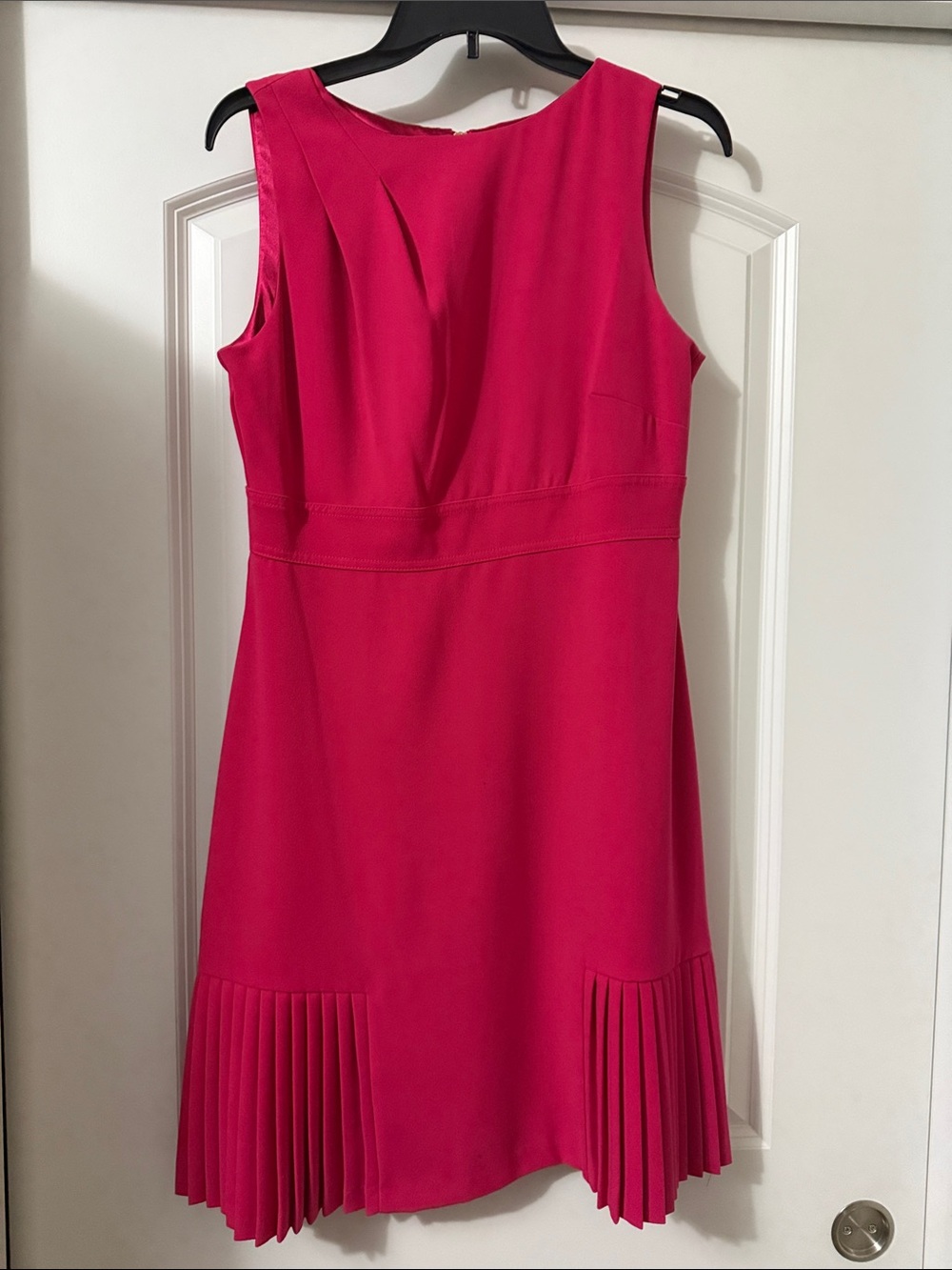Alex Marie Sleeveless Pink Pleated-Hem Women’s Dress- Worn Twice